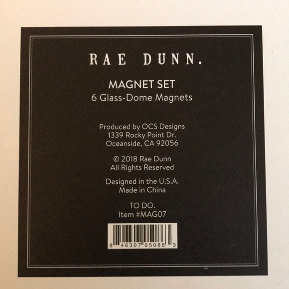 Rae Dunn Magnet Set TO DO,DONE,FILE,SEND,LIST,SORT - Picture 3 of 3